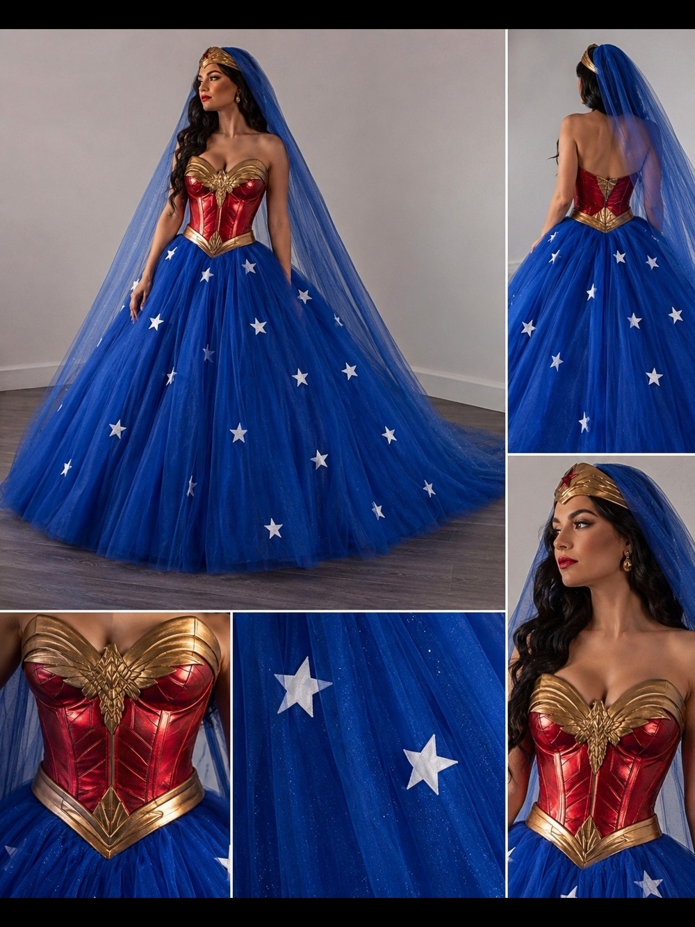 Wonder Woman Wedding Dress